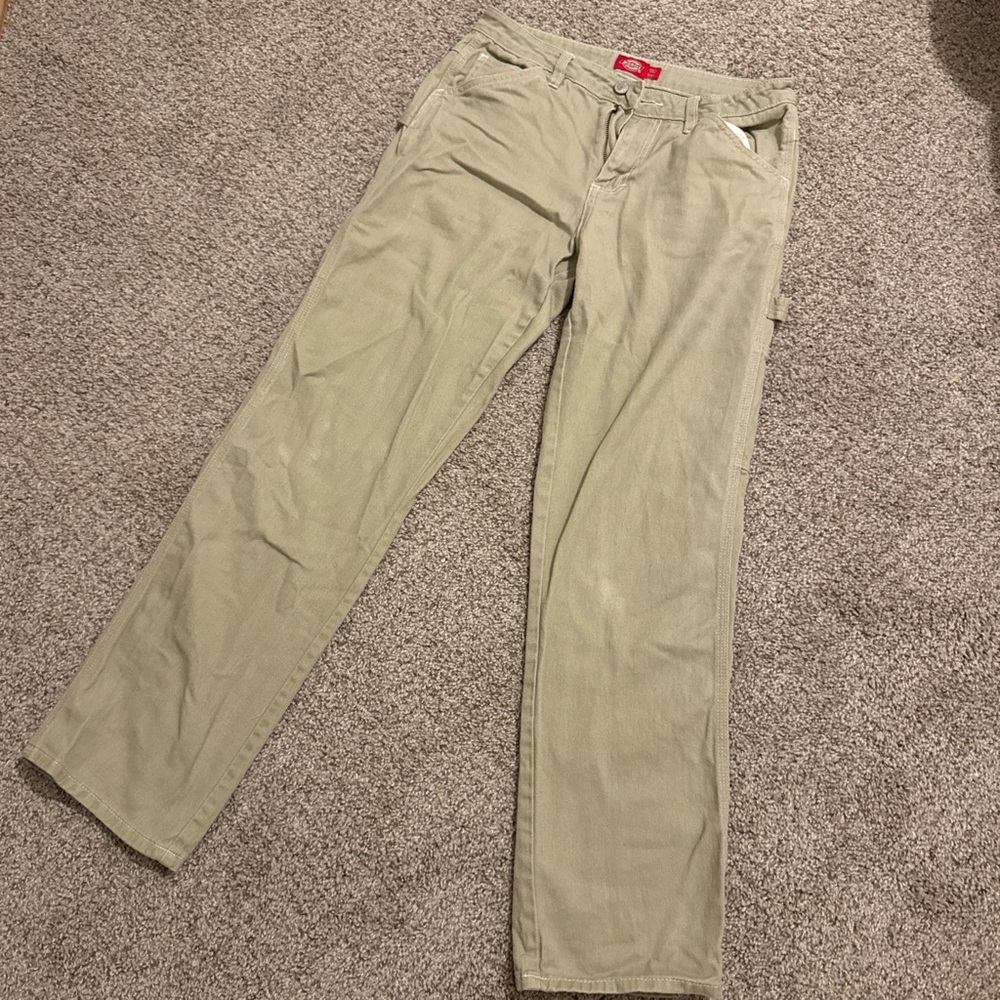 Dickies Men's Corduroy Work Pants - Light Olive Green